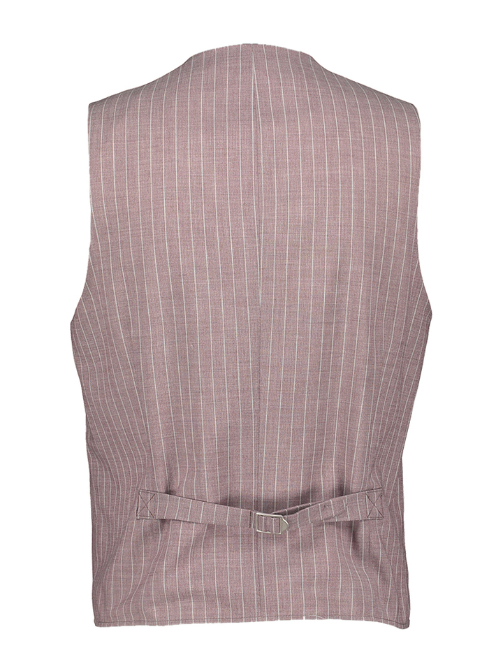 Rode gestreepte gilet Roy Robson