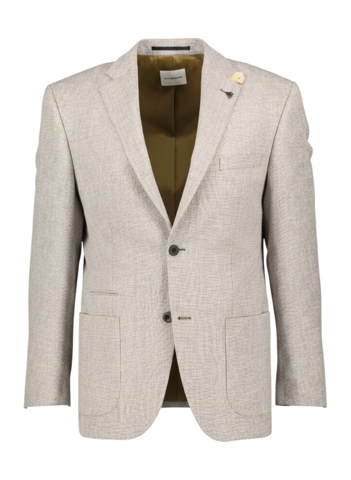 Licht bruine kostuum blazer regular fit Roy Robson 
