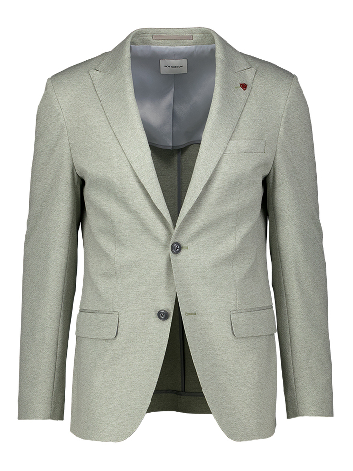 Licht groene slim fit kostuumblazer Roy Robson 
