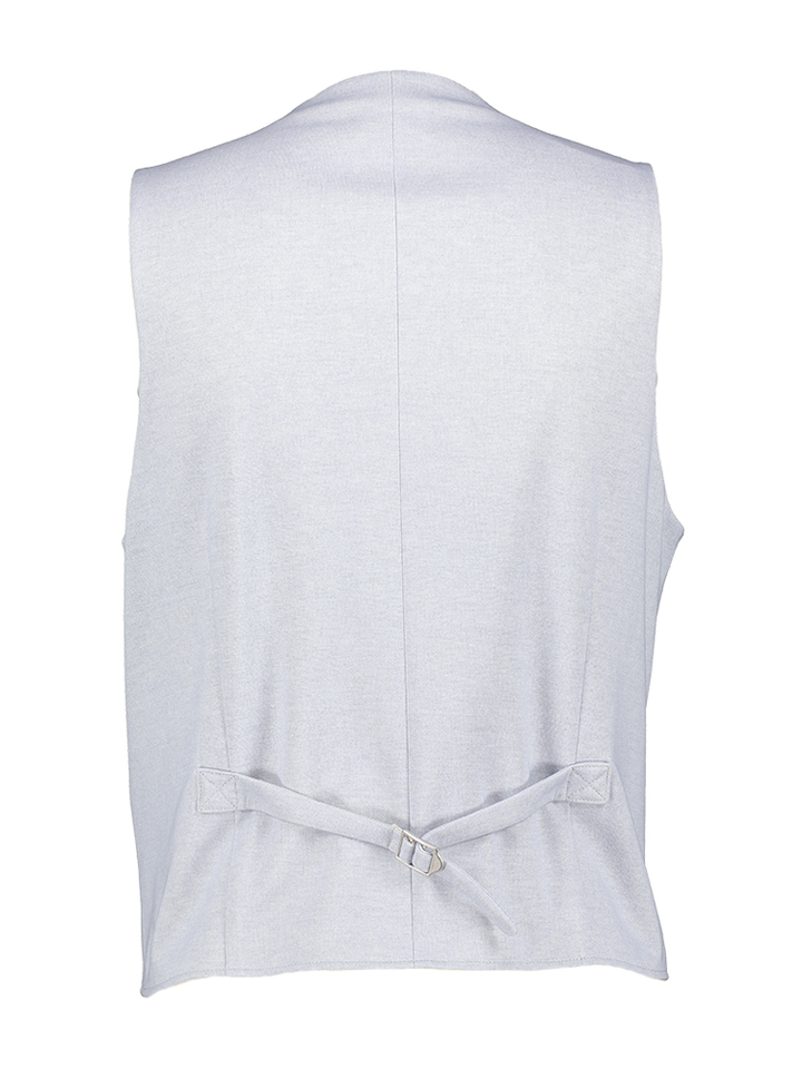 Blauwe gilet met lichte structuur Roy Robson