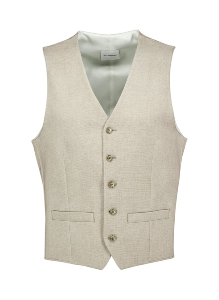 Beige Kostuum gilet Weste Roy Robson