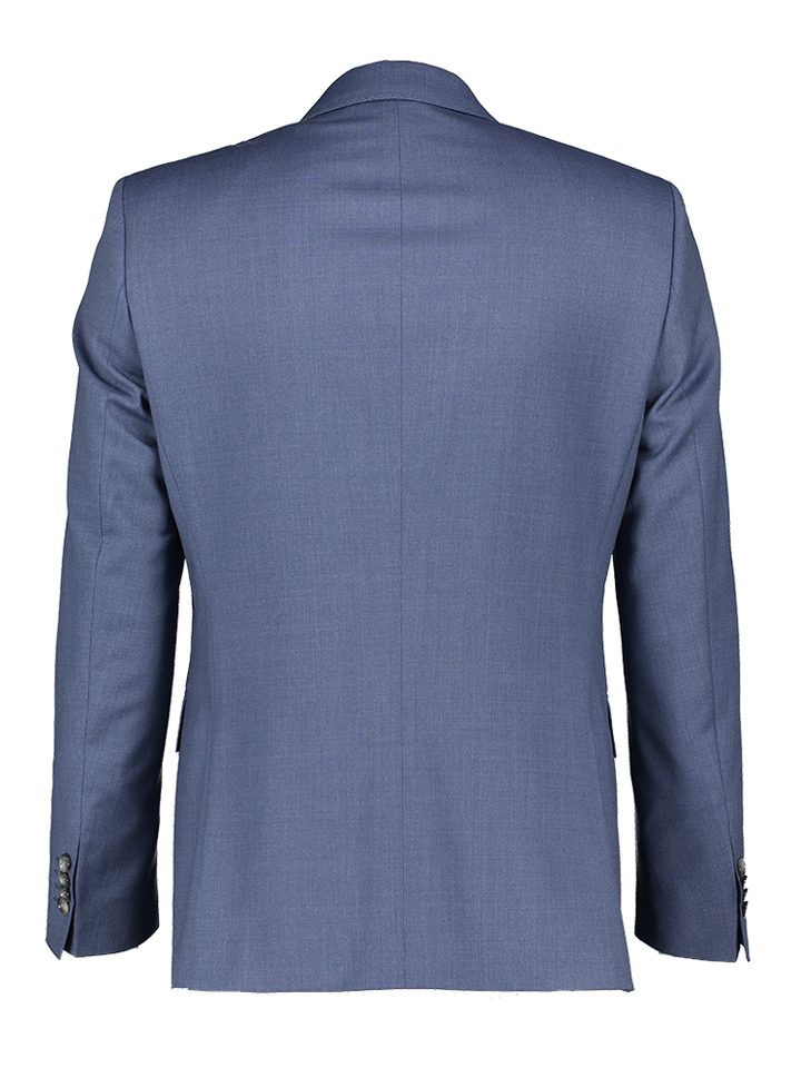 Blauwe slim fit kostuumblazer Hugo Boss