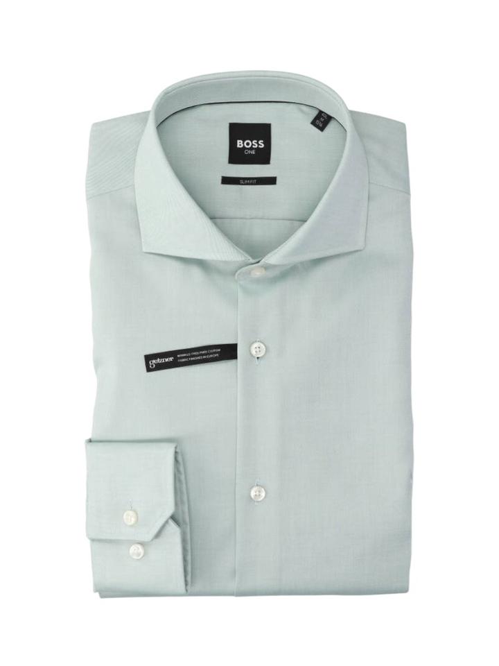 Open green hemd (slim fit) met lange mouwen Hugo Boss