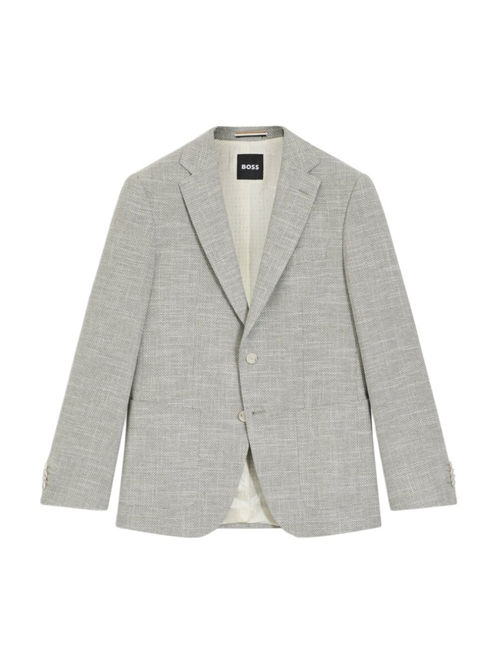 Groene blazer met structuur Hutson Hugo Boss