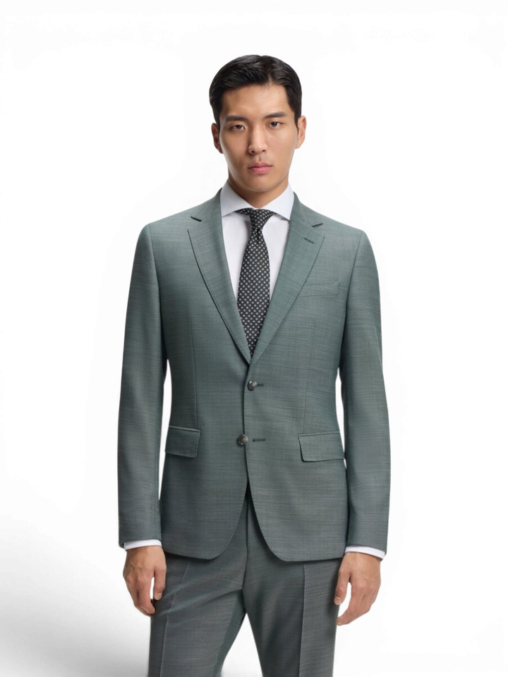 Open green 2-delig kostuum Hugo Boss