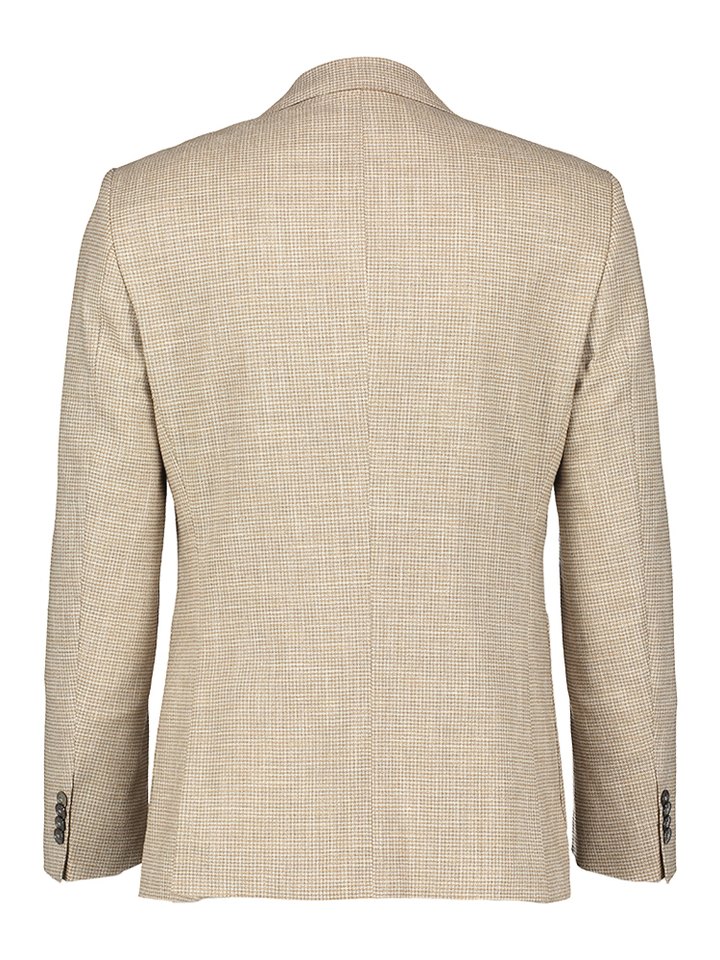 Beige geruite blazer Hutson Hugo Boss