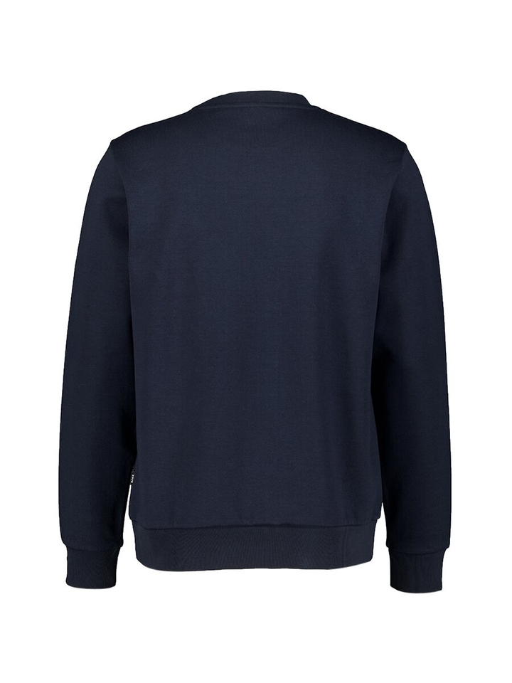 Donkerblauwe sweater met logo Hugo Boss