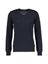 Donkerblauwe wollen pull met V-hals Maerz