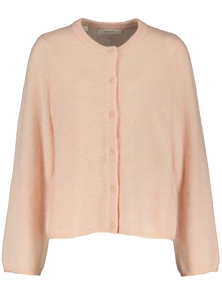Poederroze cardigan Selected