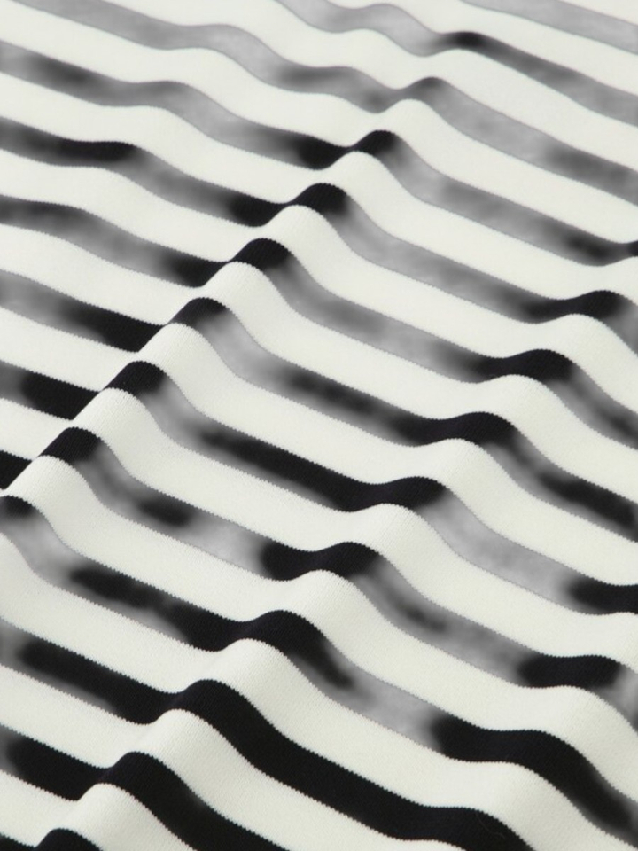 Blauwe ecru gestreepte t-shirt Studio Anneloes