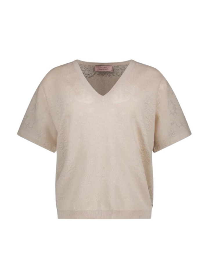 Beige stijlvolle top Studio Anneloes 