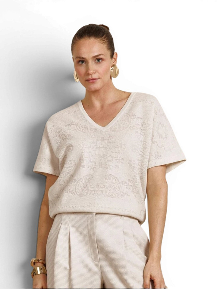 Beige stijlvolle top Studio Anneloes 