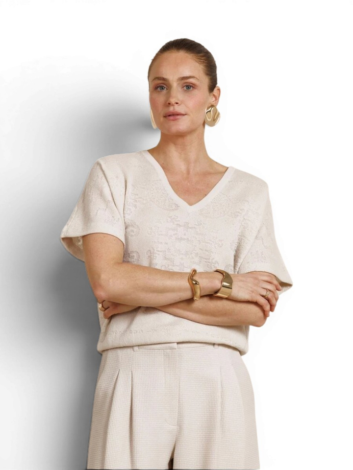 Beige stijlvolle top Studio Anneloes 