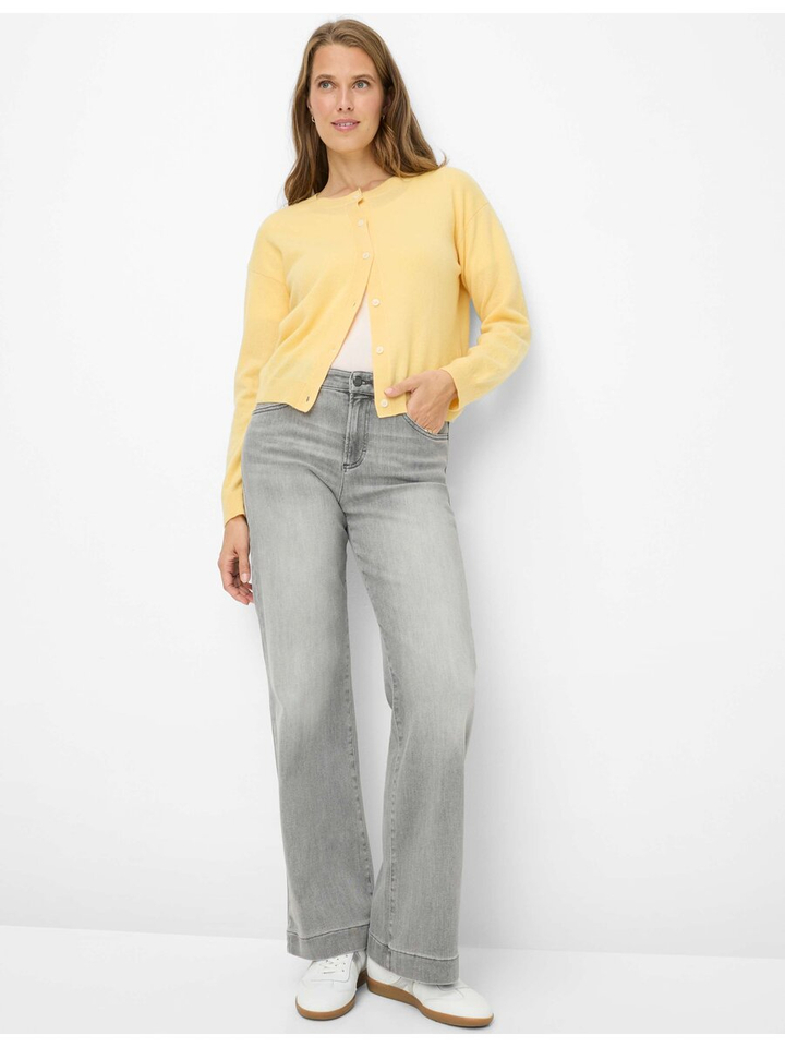 Grijze wide leg fit jeans Maine Brax