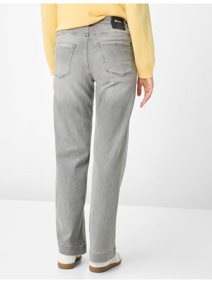 Grijze wide leg fit jeans Maine Brax