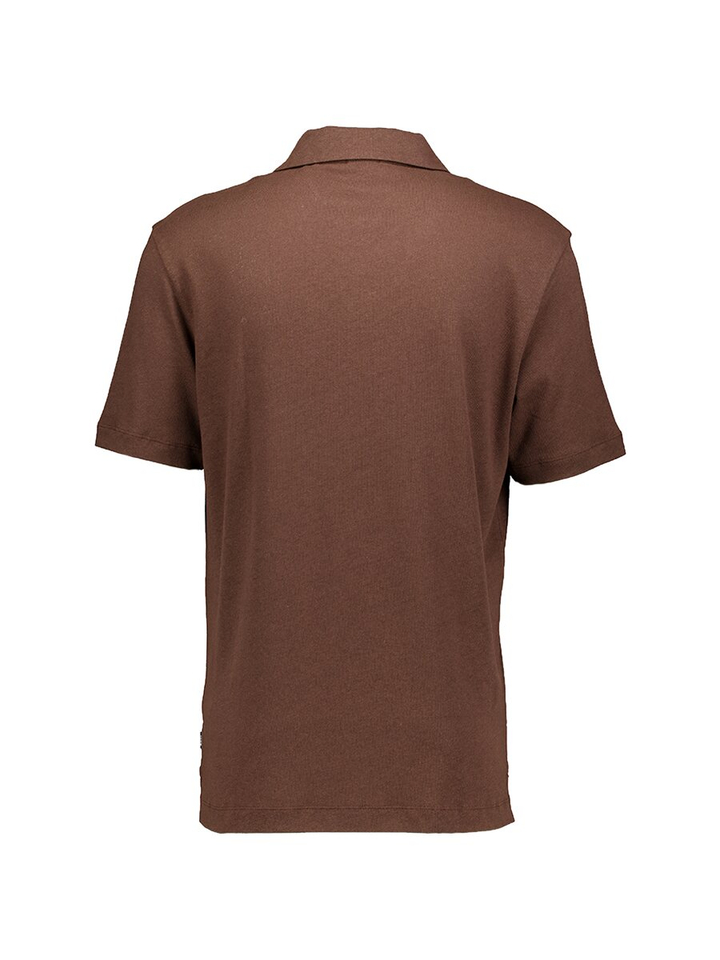 Bruine polo met korte mouwen Hugo Boss