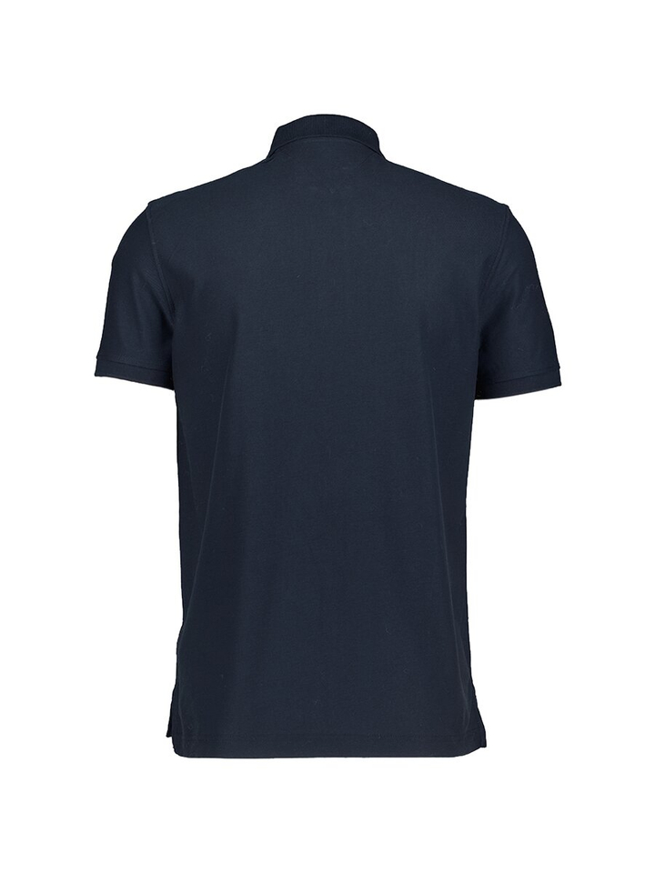 Blauwe polo met korte rits Tommy Hilfiger