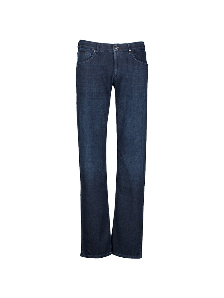 Donkerblauwe straight jeans Comfort Zilton 