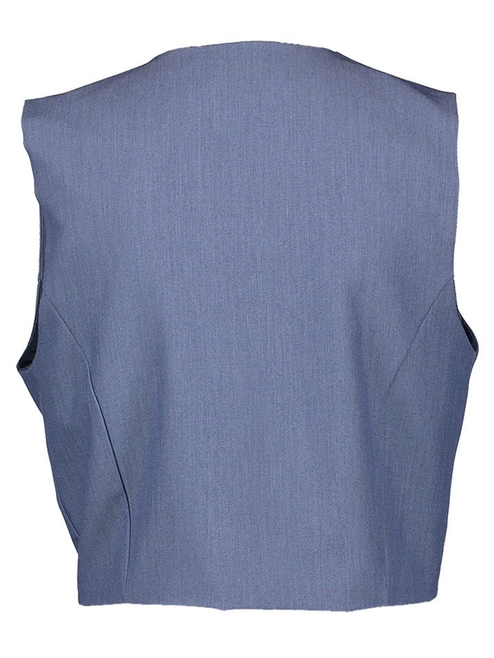 Blauwe top v- hals Rinascimento 