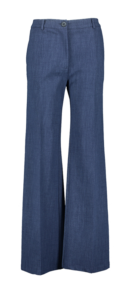 Blauwe losvallende broek Rinascimento