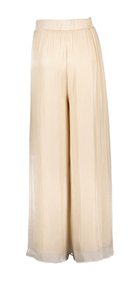 Beige geklede plooibroek Rinaschimento 