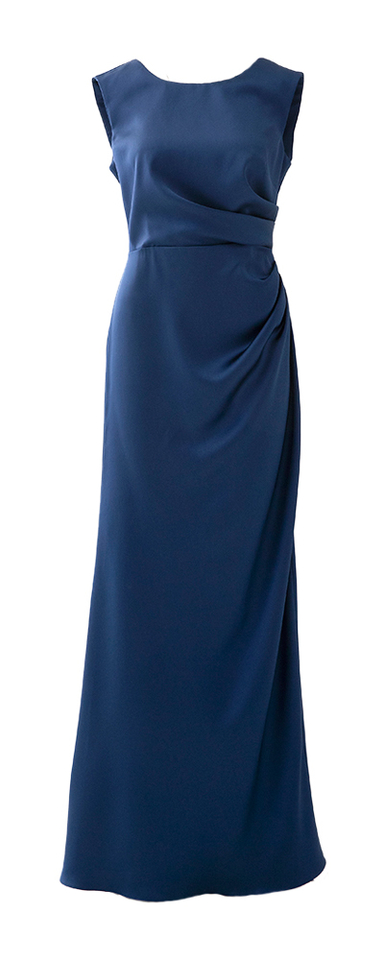 Blauwe feestelijke glanzende jurk Rinascimento 