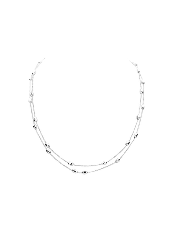 Zilver ketting kort Dallas Les Cordes 