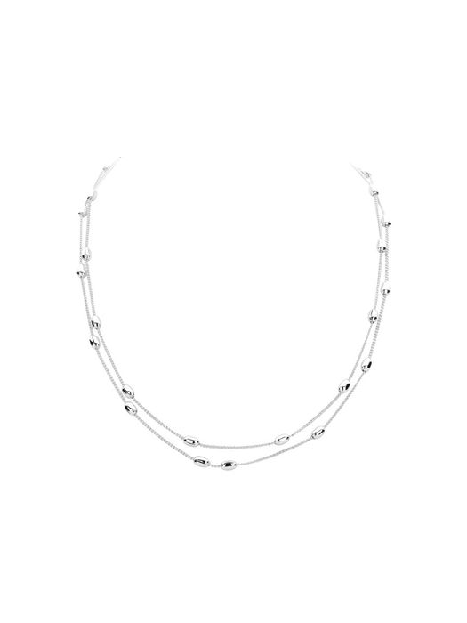 Zilver ketting kort Dallas Les Cordes