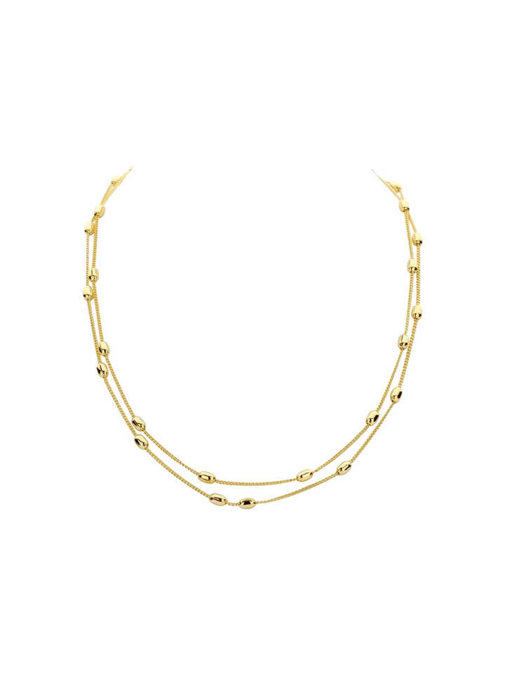 Gouden ketting Dallas kort Les Cordes 