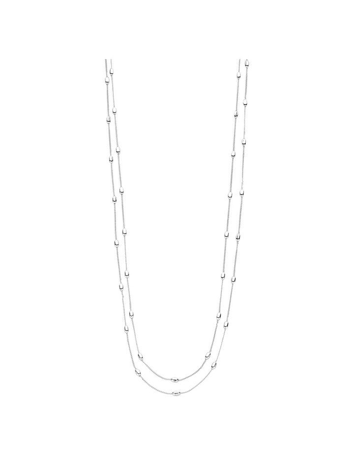 Zilver ketting Dallas lang Les Cordes 