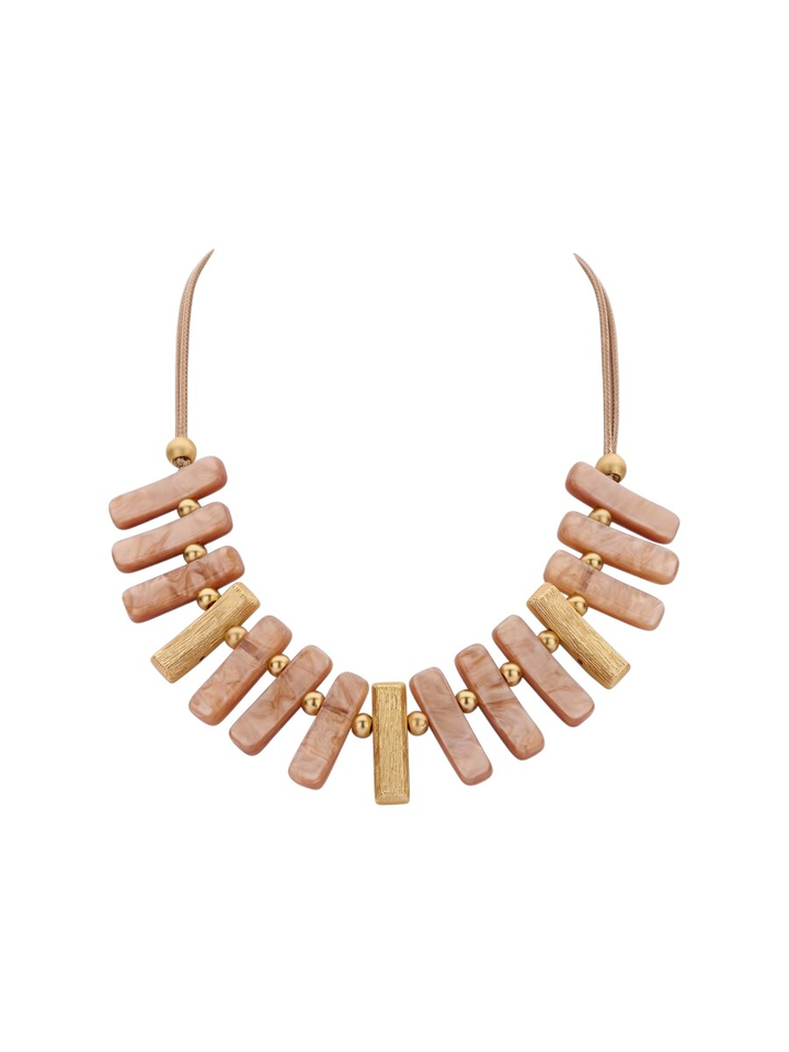 Beige ketting Konnor kort Les Cordes 