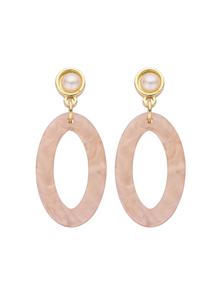 Beige oorbellen Karn OB Les Cordes 