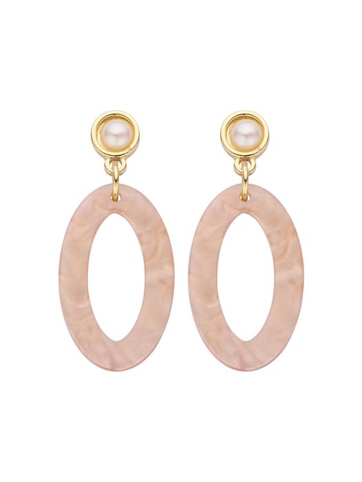 Beige oorbellen Karn OB Les Cordes