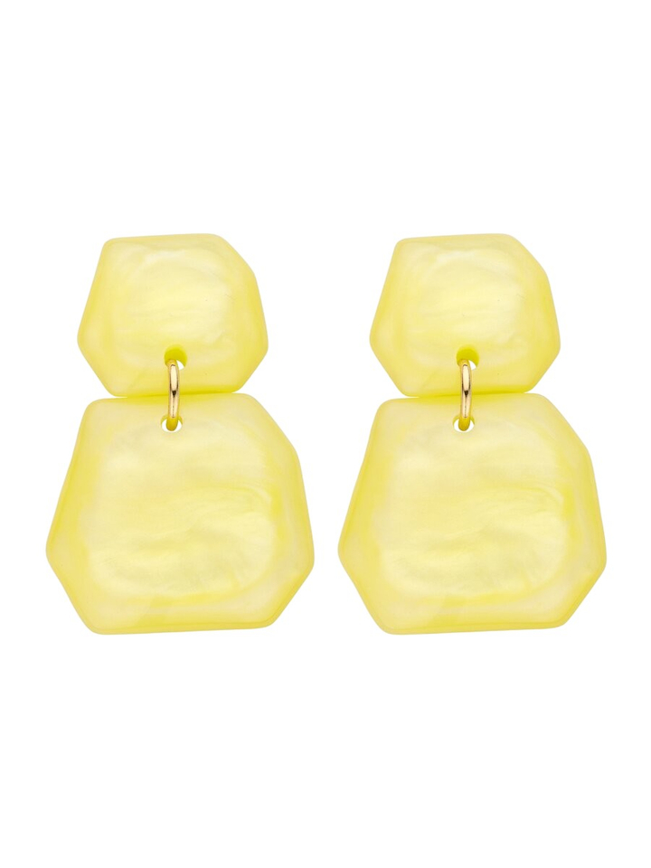 Gele oorbellen Koralie OB Les Cordes