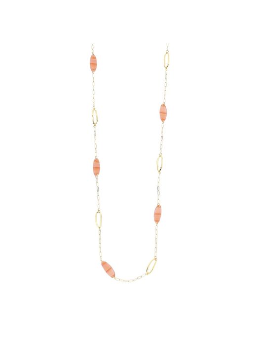 Oranje ketting Macao lang Les Cordes