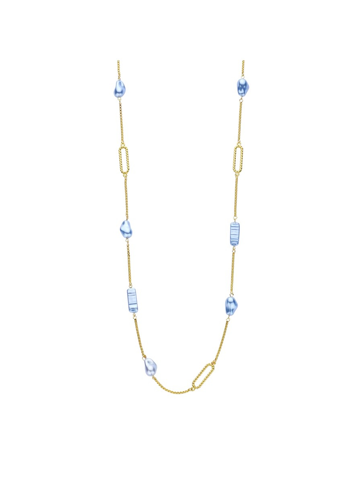 Lichtblauwe ketting Dadelief Les Cordes 