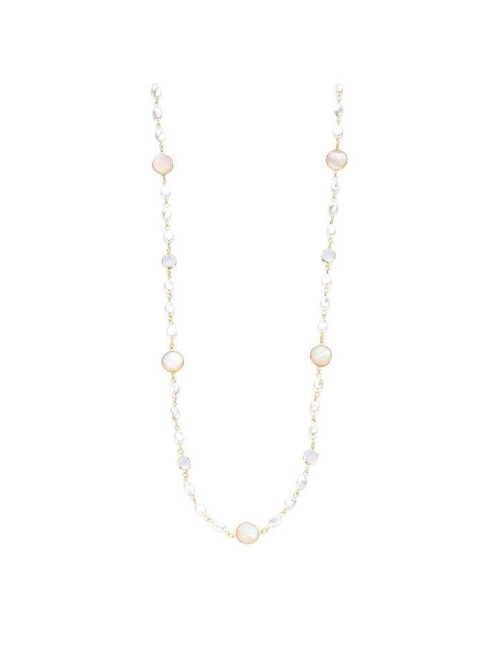 Witte ketting Derry lang Les Cordes