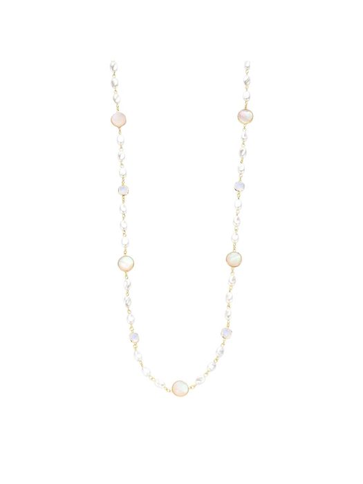 Witte ketting Derry lang Les Cordes