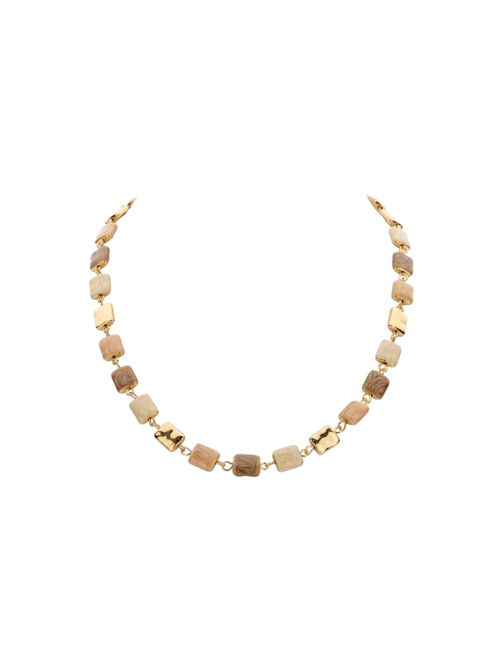 Bruine ketting Owain kort Les Cordes 