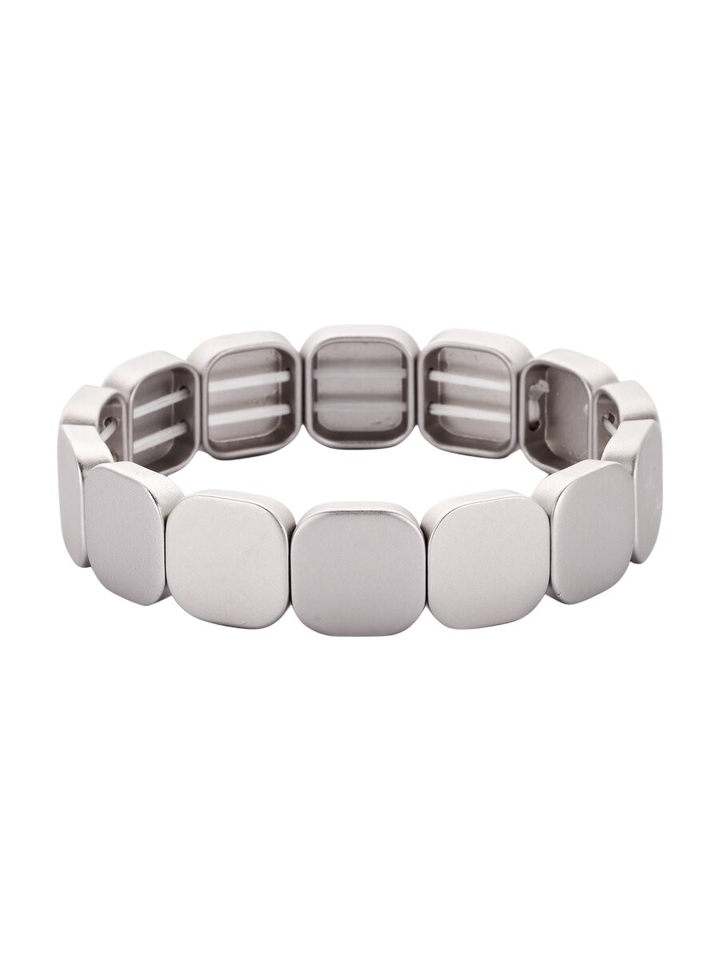 Zilver mat armband CAB71 Les Cordes 
