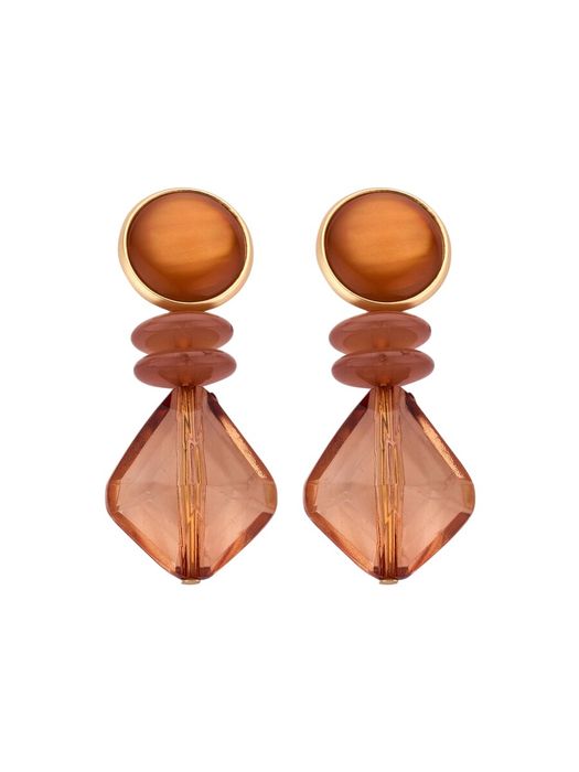 Cognac oorbellen KOB 30 Les Cordes