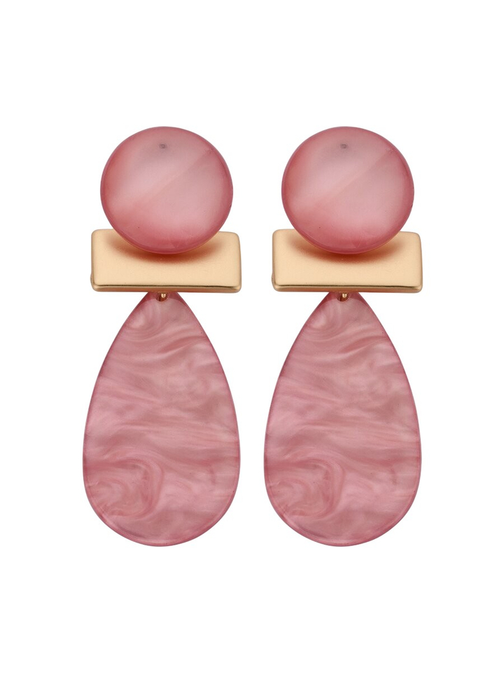 Roze oorbellen KOB 32 Les Cordes 