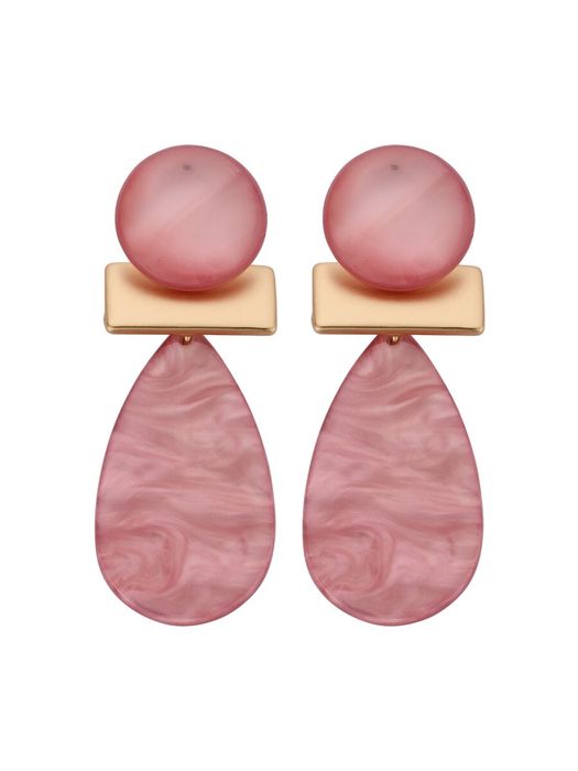 Roze oorbellen KOB 32 Les Cordes