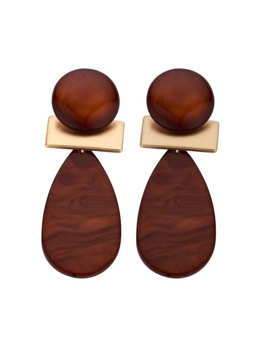 Cognac oorbellen KOB 32 Les Cordes