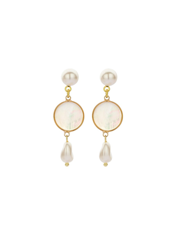 Parelmoer oorbellen DERRYOB  Les Cordes 