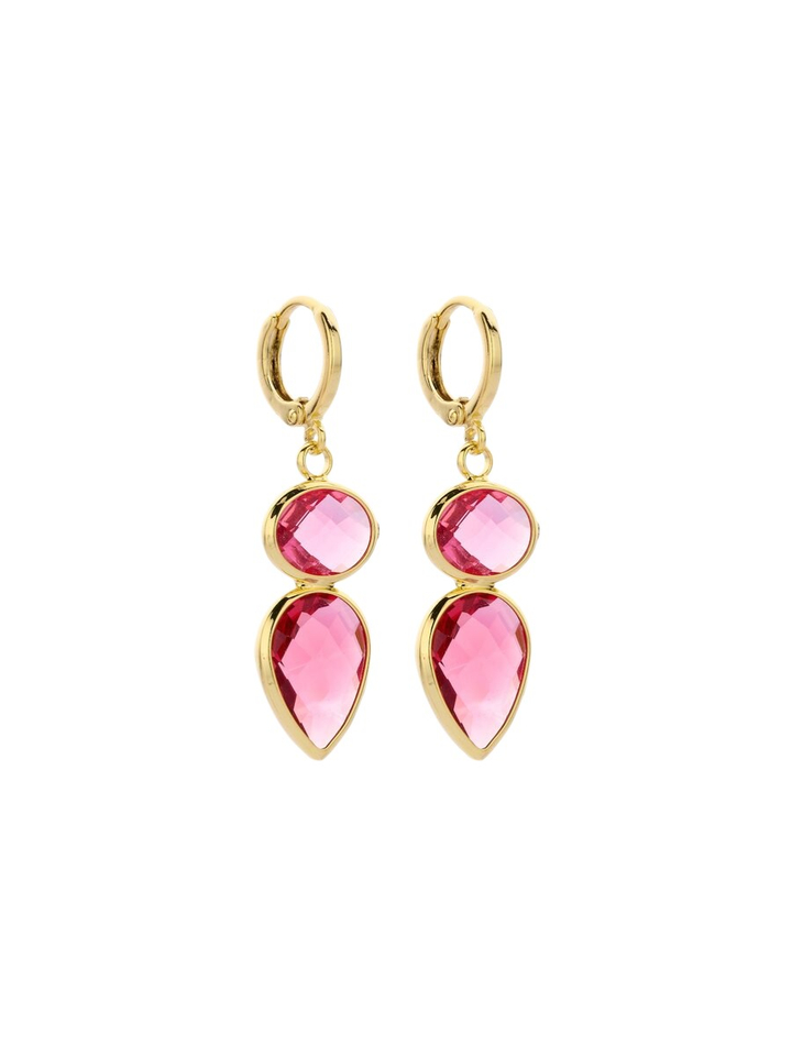 Fuchsia oorbellen DOB125 Les Cordes 