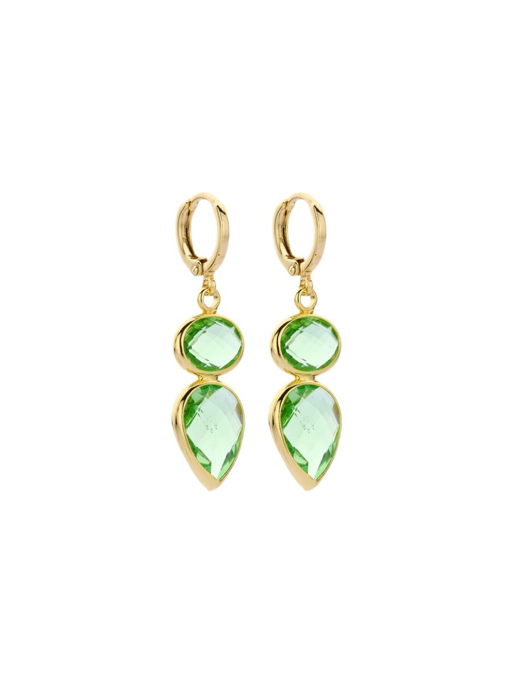 Groene oorbellen DOB125 Les Cordes 