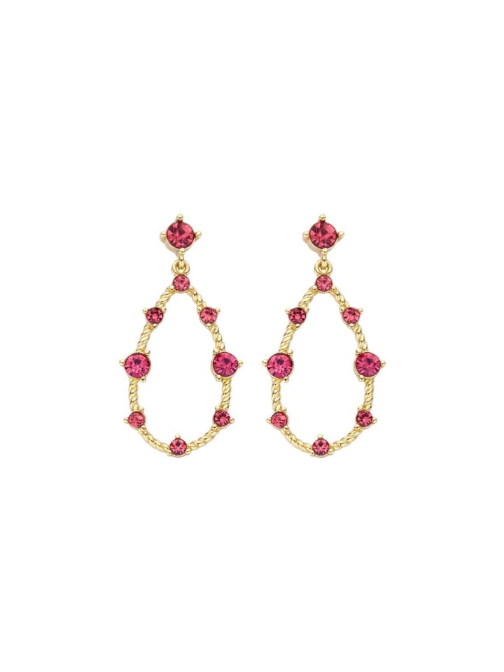 Fuchsia oorbellen XOB57 Les Cordes