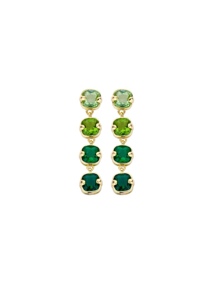 Groene oorbellen XOB33 Les Cordes 