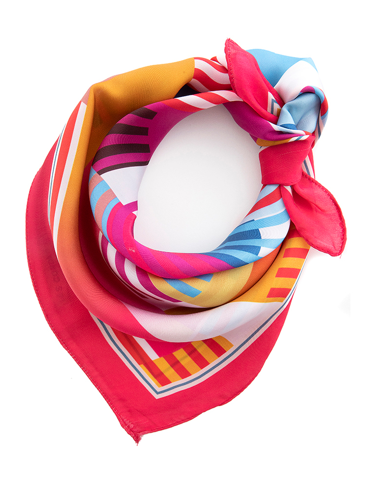 Fuchsia sjaal Les Cordes 